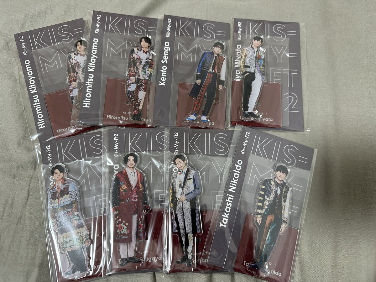 Ki_F_MK's tweet photo. やーっとキスマイのアクスタ届いた🫶
クレカでも届くね！
さて、これからどうしよう🥰
#アクスタFest https://t.co/yrciqQVrnP