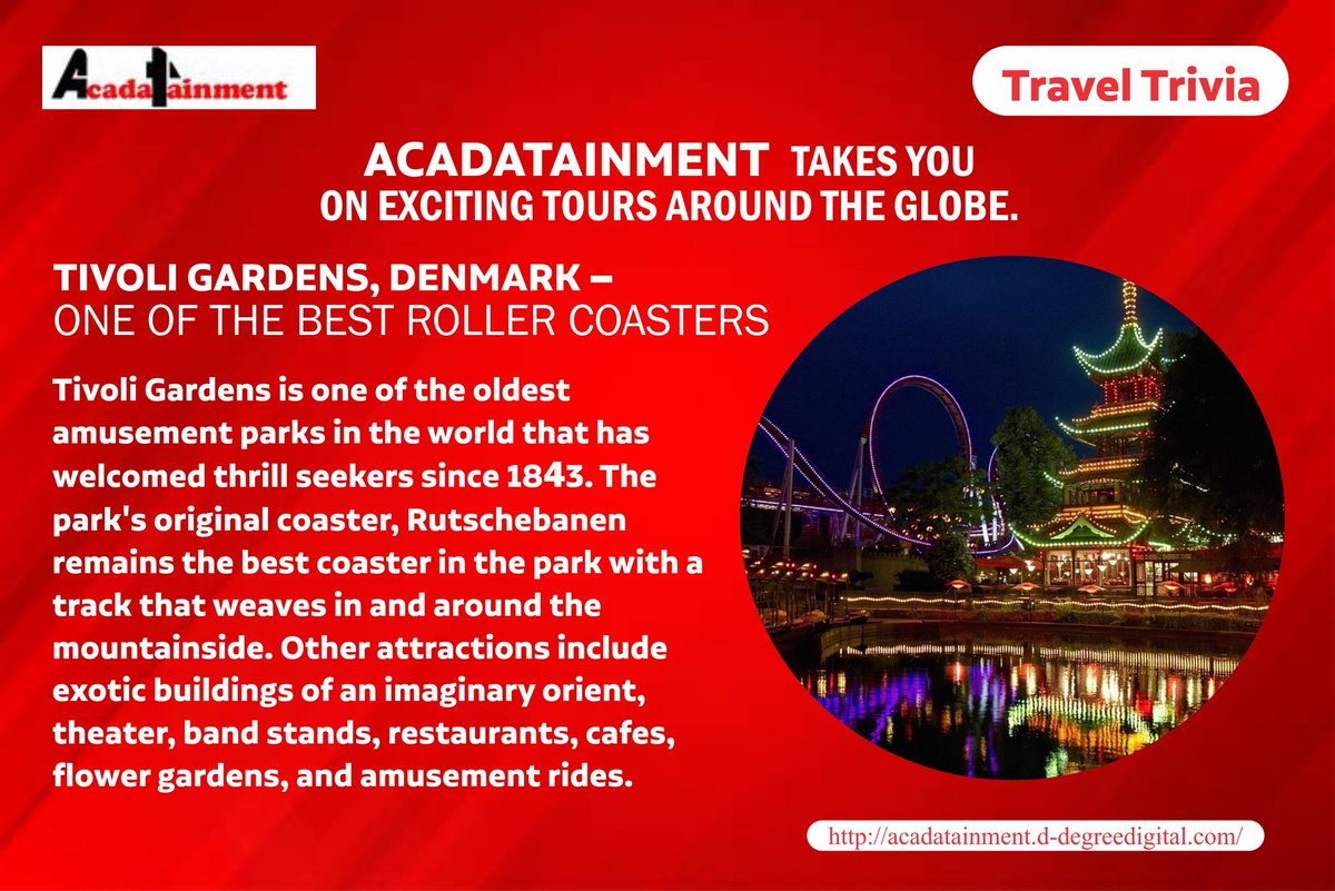 acadatainment's tweet photo. dare to live the life you've always wanted'' Acadatainment takes you on exciting tours around the globe

#music #love #s #dailyquiz  #happyhour #triviacrack #tivoligardens #gameshow #game #tuesdaytrivia #follow #amusementpark  #instagram #dailytrivia #denmark https://t.co/PsWYHxvfig