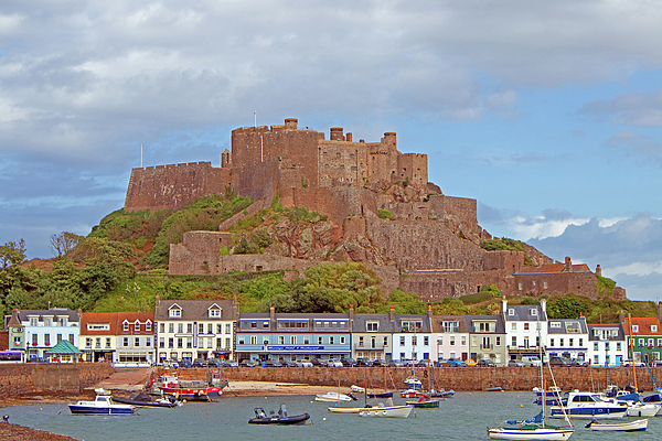 hazelwright's tweet photo. New artwork for sale! - "Mont Orgueil Castle" - https://t.co/b0TYcXj8h0 @fineartamerica https://t.co/0bLpiO72At