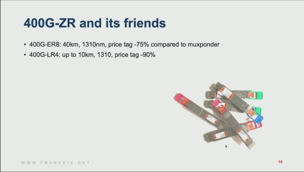 acontios_net's tweet photo. Real usage between Interx PAR5 and Data4: 60km !
On lower distances, it's quite cheap actually, compared to muxponder solution !
#ripe85 https://t.co/E2tU9OoAo2