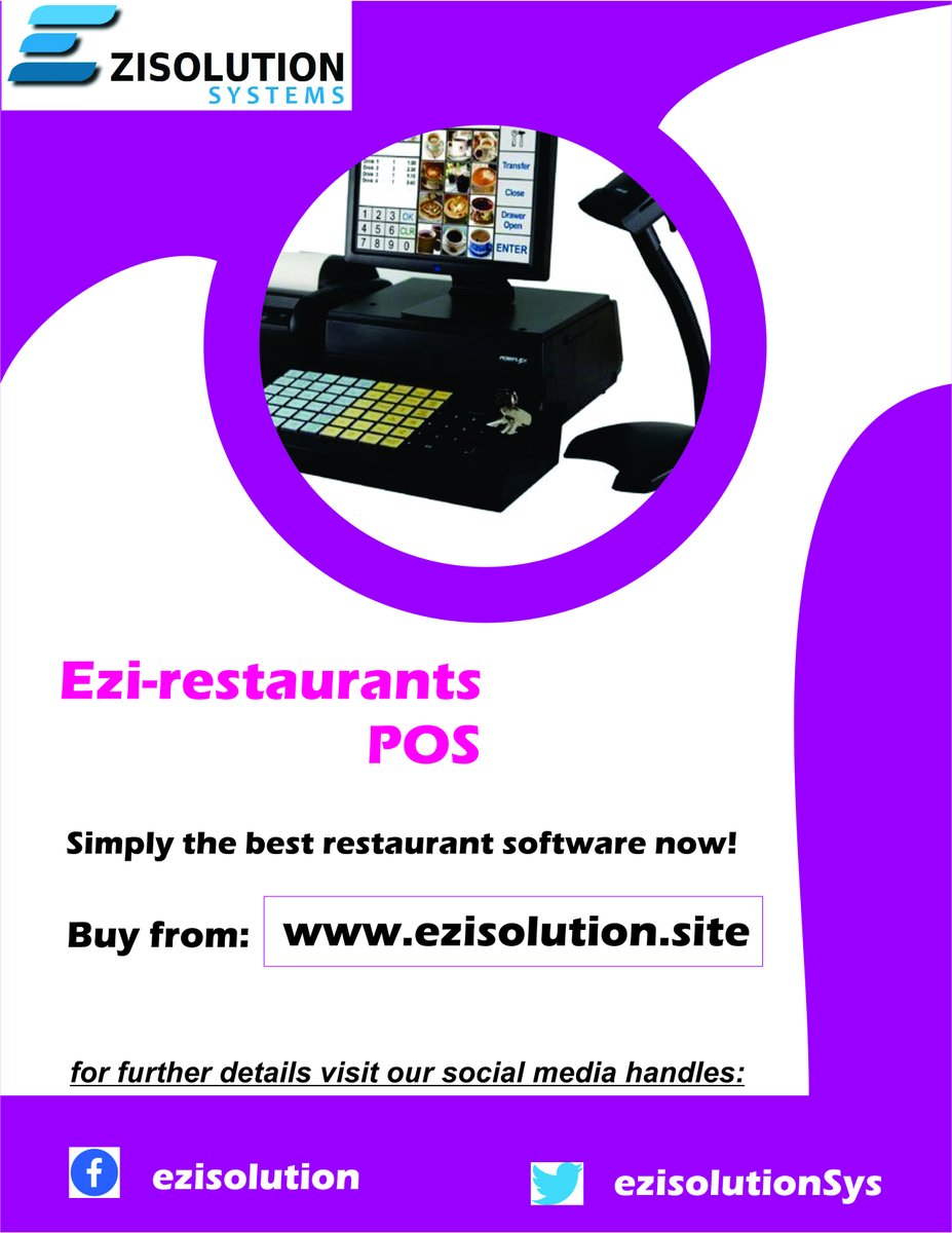 ablesuper4u's tweet photo. Ezi-restaurant is now available.
visit: https://t.co/PDvofOl4e4 
Download/install/pay via the website above.
#TrendingNow #ezisolution #ezisolutionrestaurantPOS #RestaurantPOS #hotelmanagement https://t.co/Zzy52VVCzJ