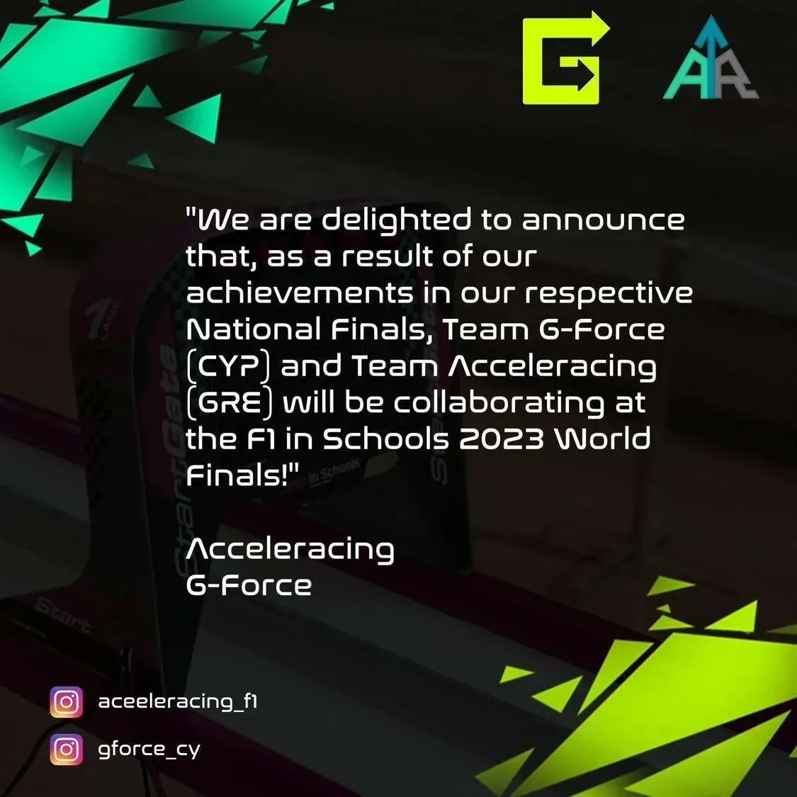 acceleracing_f1's tweet photo. 📢announcement
#world #finals #23 #acceleracing #gforce #collab #greece #cyprus https://t.co/K6JbpBZYZu