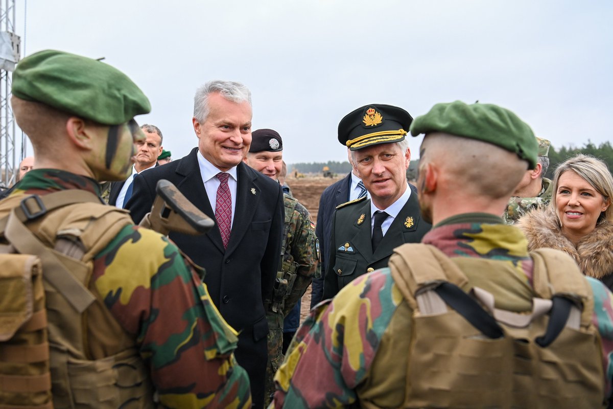 Belgium and Lithuania are trusted allies. When 🇱🇹 joined #NATO, 🇧🇪 was the first country to send an air policing mission team. Since 2017 🇧🇪 is actively engaged in @BG_LTU_eFP in 🇱🇹. Appreciate Belgian commitment to collective defense under His Majesty the King's leadership.