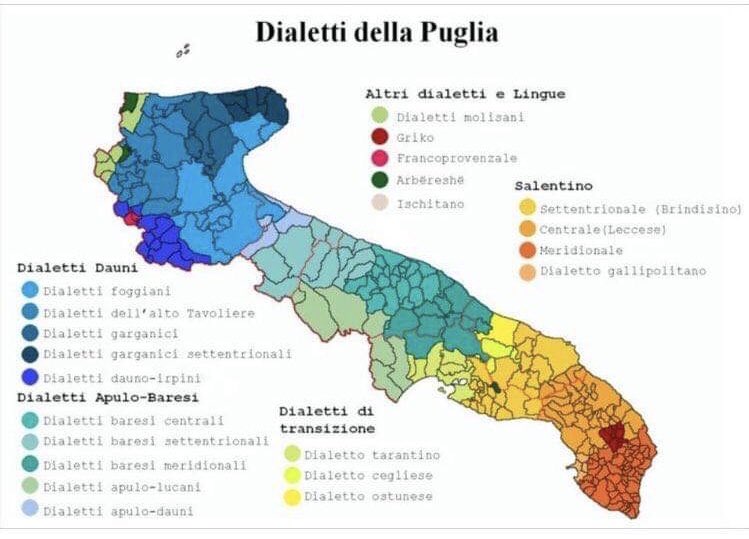minobarrett's tweet photo. Quando si parla di “dialetto pugliese” ma in realtà non esiste. #Puglia #Italia ✍️ il mio articolo 👇🏻 
https://t.co/QtCs2529iP https://t.co/kDosmUbPu5
