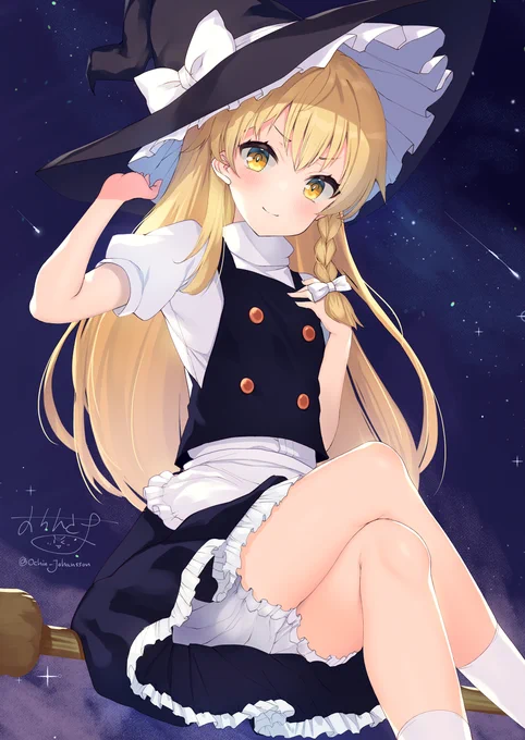 47日目 霧雨魔理沙/Kirisame Marisa (東方Project)
#100日チャレンジ 
#東方Project  
#霧雨魔理沙 