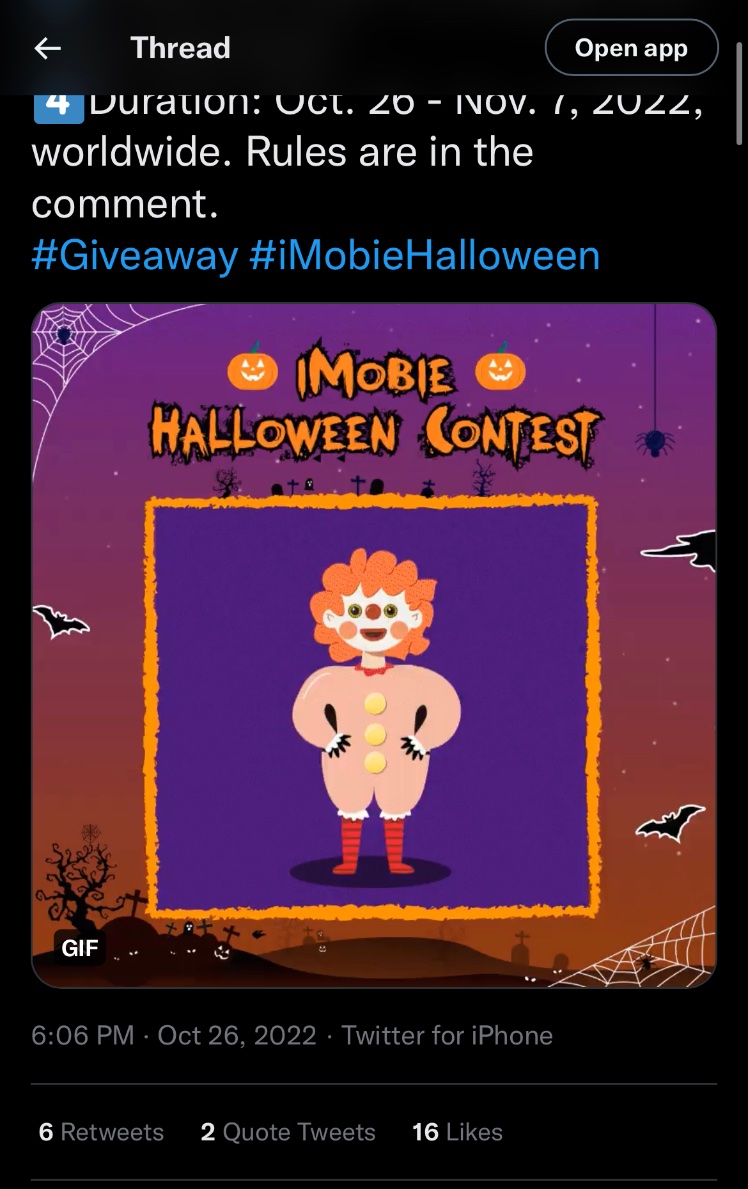 txchou's tweet photo. #iMobieHalloween https://t.co/ZxP32zmdeU