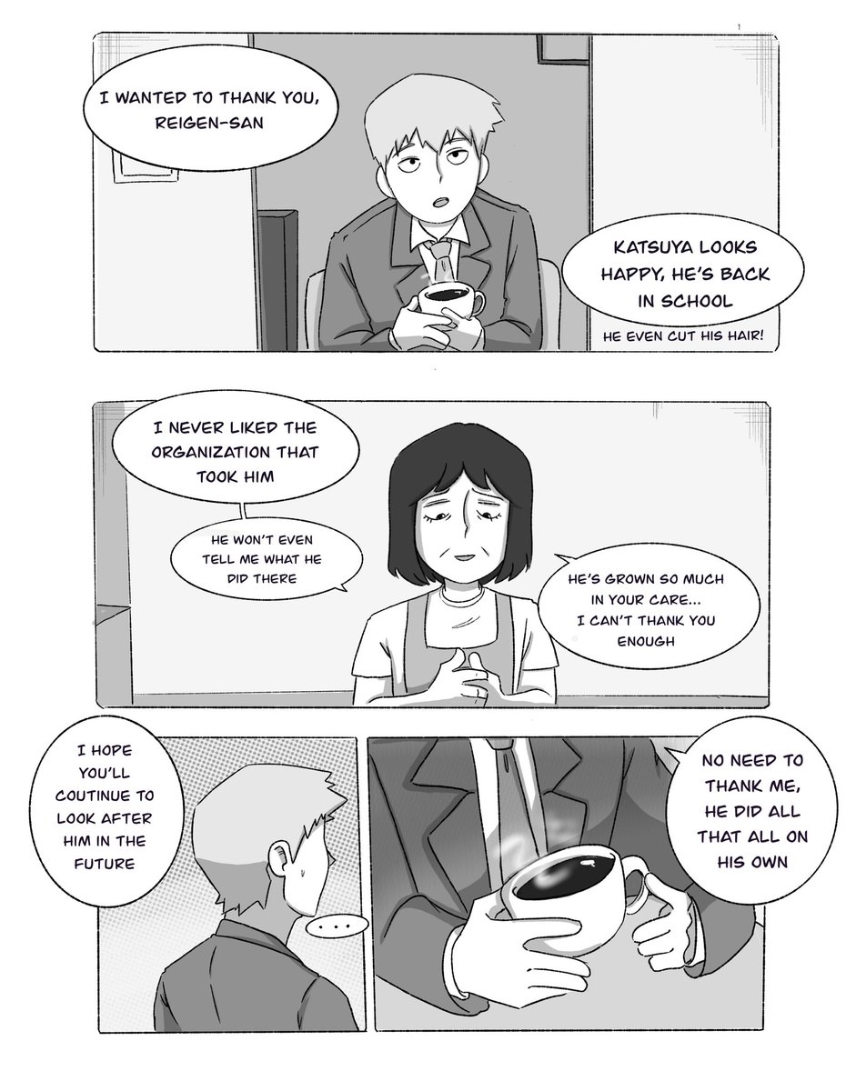 idl3nova's tweet photo. House visit of sorts, I haven’t read the manga so i wonder how an interaction between them would go ( also yes Reigen has baggage to deal with,i like drama)  #mobpsycho100 #serirei #reigenarataka #serizawakatsuya https://t.co/HvGLg61kJo