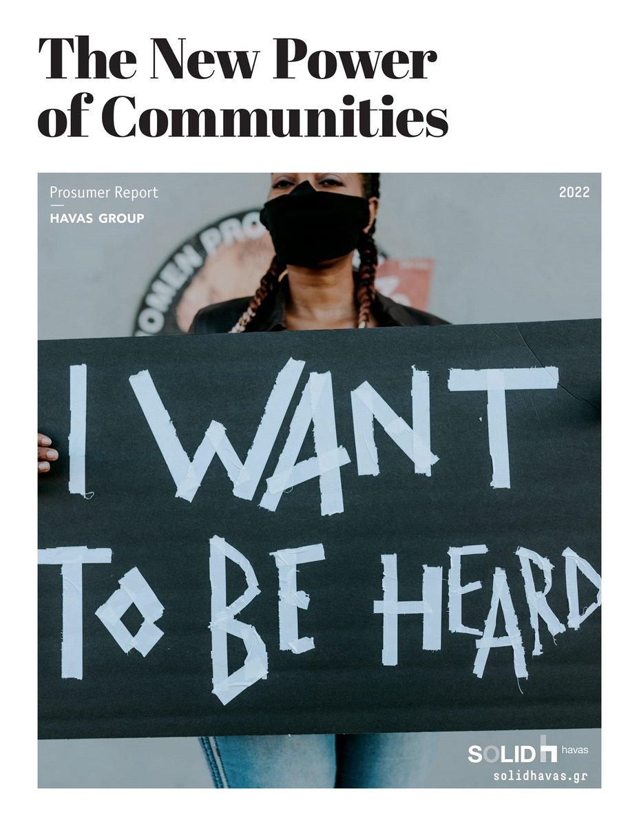 fayum_gr's tweet photo. The latest Prosumer study is here.Havas Group surveyed 30 markets,including Greece.The goal was to better understand consumer attitudes toward growing power &amp; influence of communities, as well as how brands make an impact in these spheres.The White Paper: https://t.co/zjgTw8mgIN https://t.co/00o3qZ8Ryx