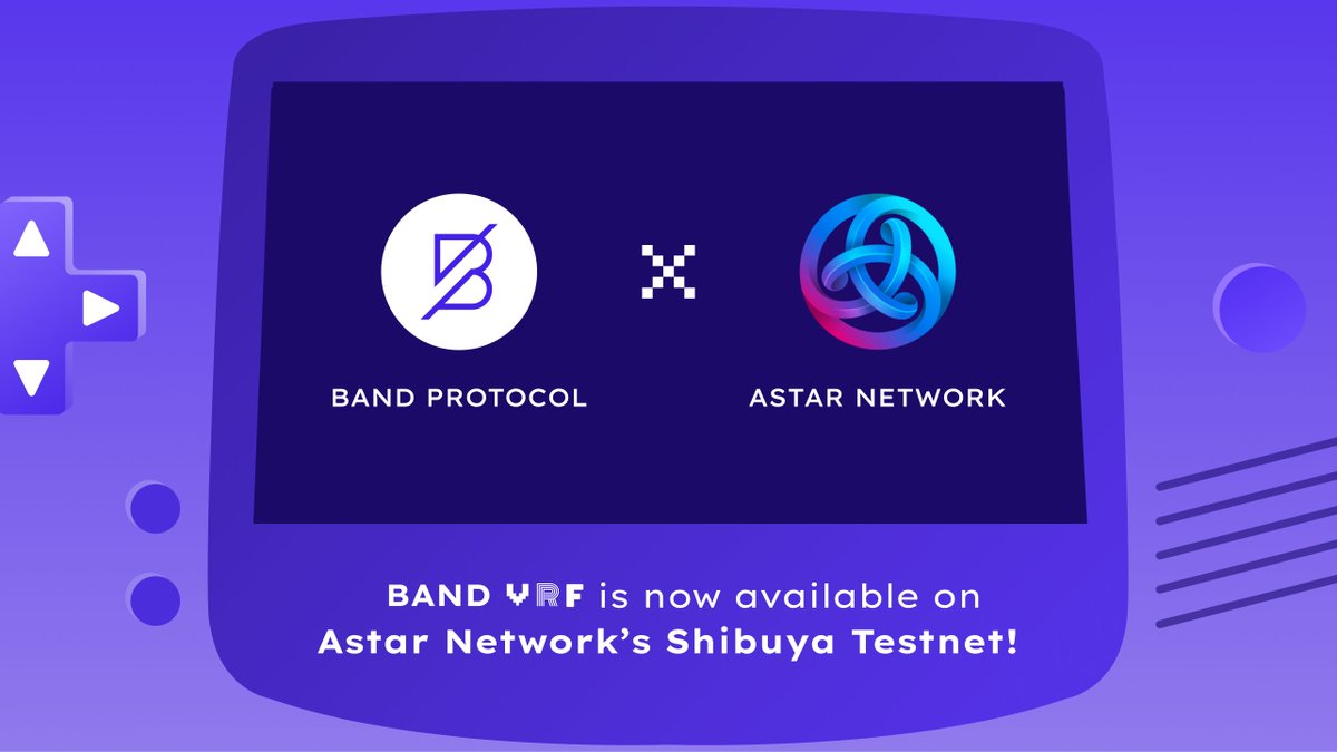 BandProtocol's tweet image. 🔊Calling out to game developers on Astar Network!!🎉 Band VRF is now available on @AstarNetwork&apos;s Shibuya Testnet, meaning that developers can now easily integrate our VRF into building game dApps! Stay tuned for the exciting projects coming out soon!
.
#bandvrf #ASTAR $band
