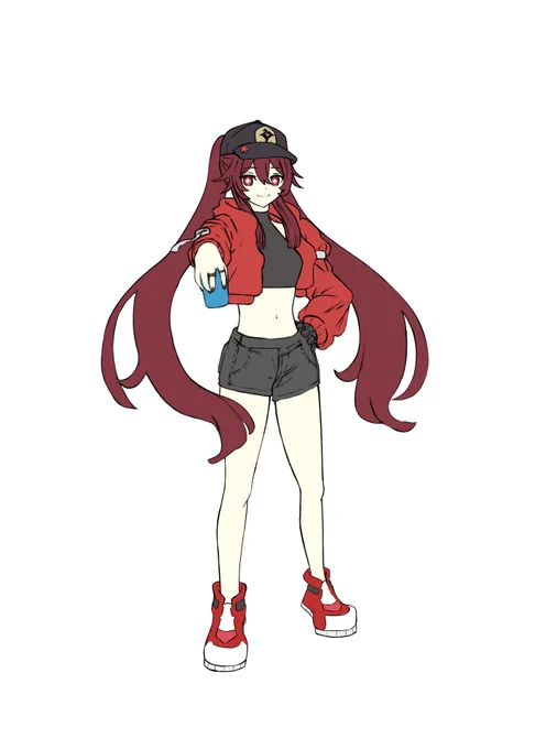 #原神 #胡桃 #原神好き描きかけのフータオです。 