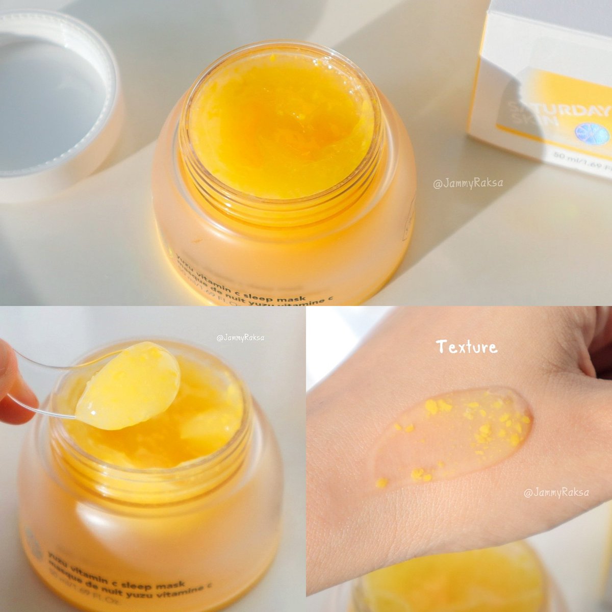 JammyRaksa's tweet photo. ขนขบวนยกเซตเลย #SaturdaySkin 💜ทั้งแผ่นมาส์ก, เจลขัดผิวและมาส์กเนื้อเยลลี่ Yuzu Vitamin C Sleep Mask🍊ส่วนผสมส้มยูซุ ช่วยปลอบประโลมผิว กระชับรูขุมขน เพิ่มความชุ่มชื้นให้ผิวดูเปล่งปลั่งกระจ่างใสและช่วยชะลอการเกิดริ้วรอย📍Lazada
#beautytheory #SaturdaySkinTH #SaturdaySkinxLazMall https://t.co/wxhcdMFf0C