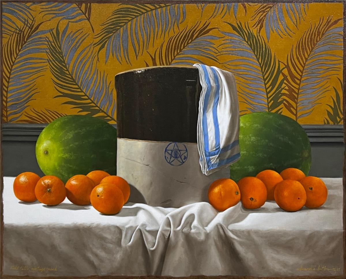 Gallery_Henoch's tweet photo. Edward Butler's most recent still life explores simplicity and beauty as they interact to create a composition. See new works from Butler and more at Gallery Henoch this fall.
Edward A. Butler
FALL TABLE, VINTAGE CROCK, 2022
Oil on Linen (24 x 30 in)
#edwardbutler #galleryhenoch https://t.co/YkQCChDcZF