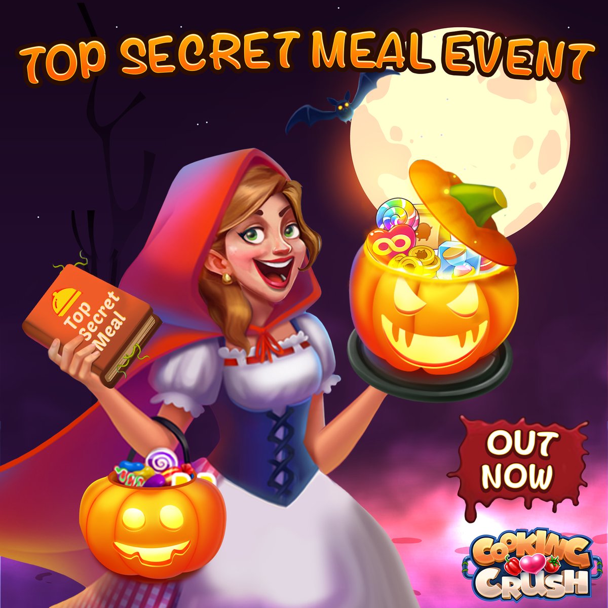 FlowmotionGames's tweet image. 🧟‍♀️ Boo Ya! Chef, the new update is out? 👉 smarturl.it/CCupdate🎃👻
🦇 It&apos;s finally time, the Spooktacular event in Cooking Crush! 🖤🕸️
👑💰Don&apos;t miss out! Join us in the kitchen some spooky dishes will be waiting for you!😈  

#casualgames #delicious #cooking #cookinggame