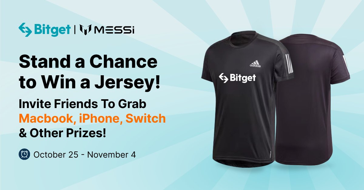 bitget's tweet photo. Welcome Leo Messi to the team with a multitude of prizes just for you! #BitgetxMessi #BitgetX10

iPhone, MacBook, Switch and more!
✅ Register #Bitget - https://t.co/hNKGSAg3l4
✅ Soccer Jersey for Top-Ranked Trader

More details and rewards! - https://t.co/LsJrqg8iiw https://t.co/uL6kwXvY3H