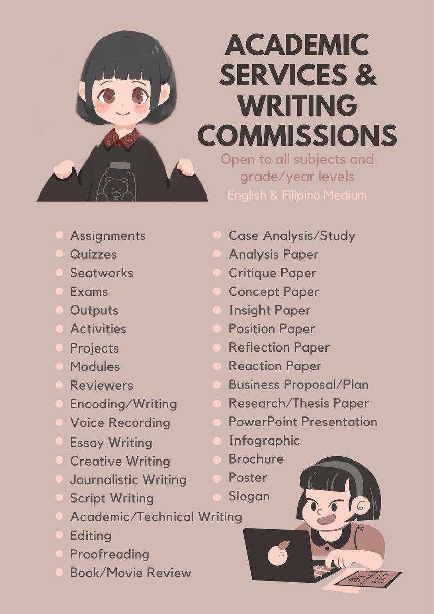 maimaiahhh's tweet image. Just dm me for high-quality work &amp;amp; a guaranteed 90-100% score. Proofs of legitimacy are on my timeline; feel free to check it out. Follow me as well to view more warranties of successful transactions!

Price varies depending on the deadline, difficulty lvl, &amp;amp; length of the task.