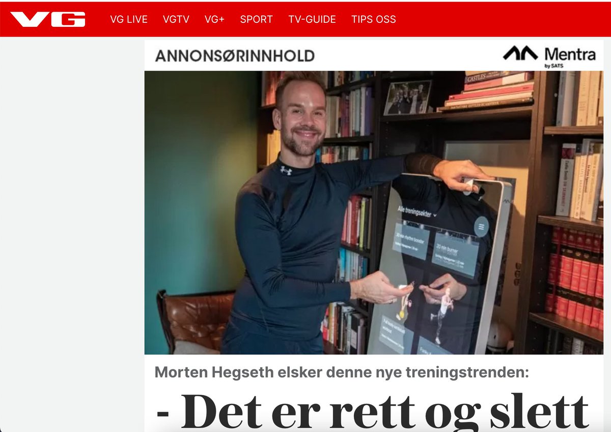 trinegrung's tweet photo. Synes dette er lite greit. Jobber i VG og tar seg betalt via  annonsedelen av VG. Merket eller ikke....hva tenker du? 
 På fronten i dag av https://t.co/Cion5UEP1V https://t.co/0k2Li1BWwM