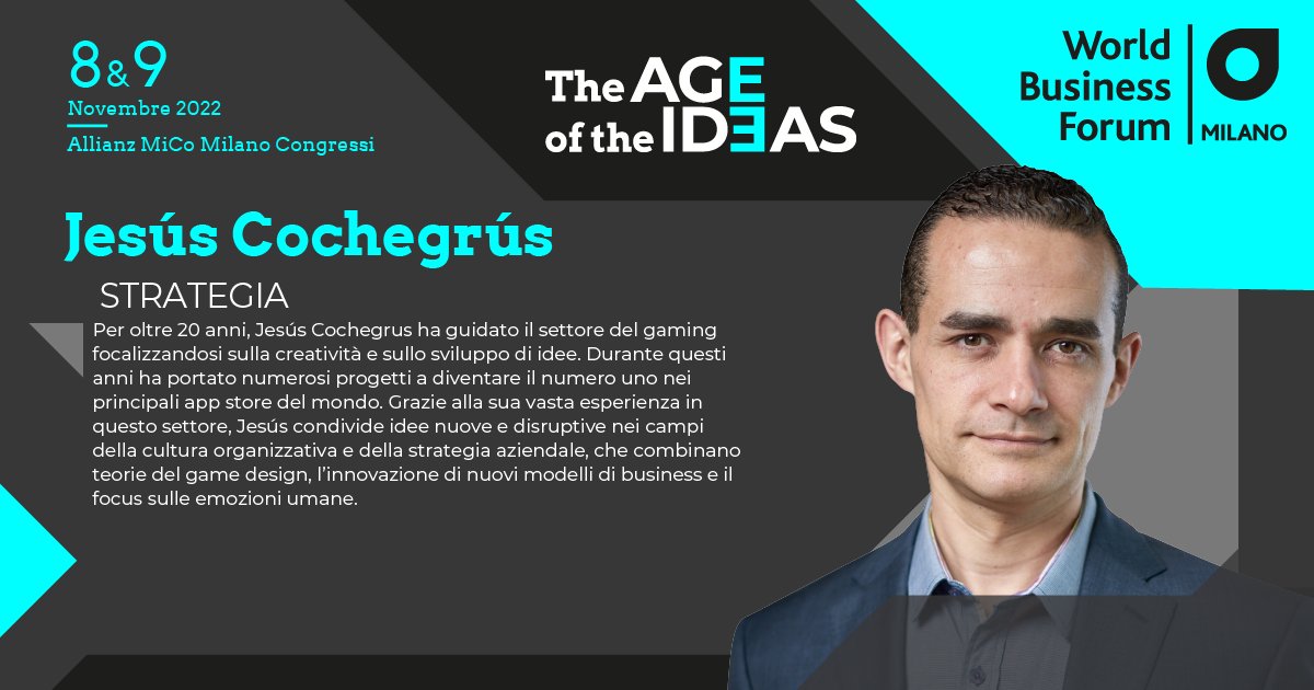 Come possiamo applicare le teorie del game design alla strategia aziendale? Siamo felici di ascoltare le idee innovative e disruptive di <a href="/jesuscochegrus/">Jesús Cochegrus</a> al WBFMI. #TheAgeofIdeas

Scopri di più: wobi.com/it/wbf-milano/