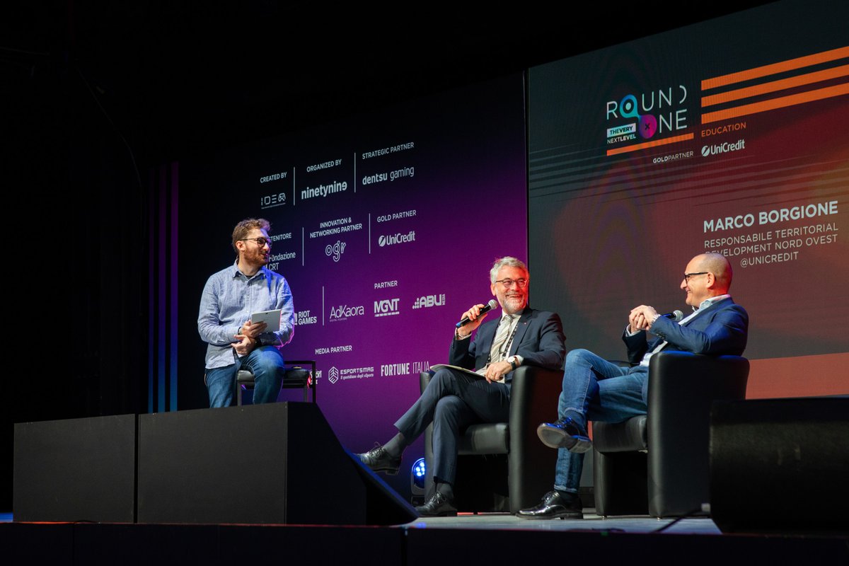 RoundOne_GG's tweet image. 📣Day2: Si parte con il progetto Education! 

Le attività sono state inaugurate sul palco di sala Fucine dal Presidente di @IIDEAssociation, Marco Saletta e da Marco Borgione, Responsabile Territorial Development Nord Ovest @UniCredit_IT.

Scopri di più roundone.gg/media-zone/