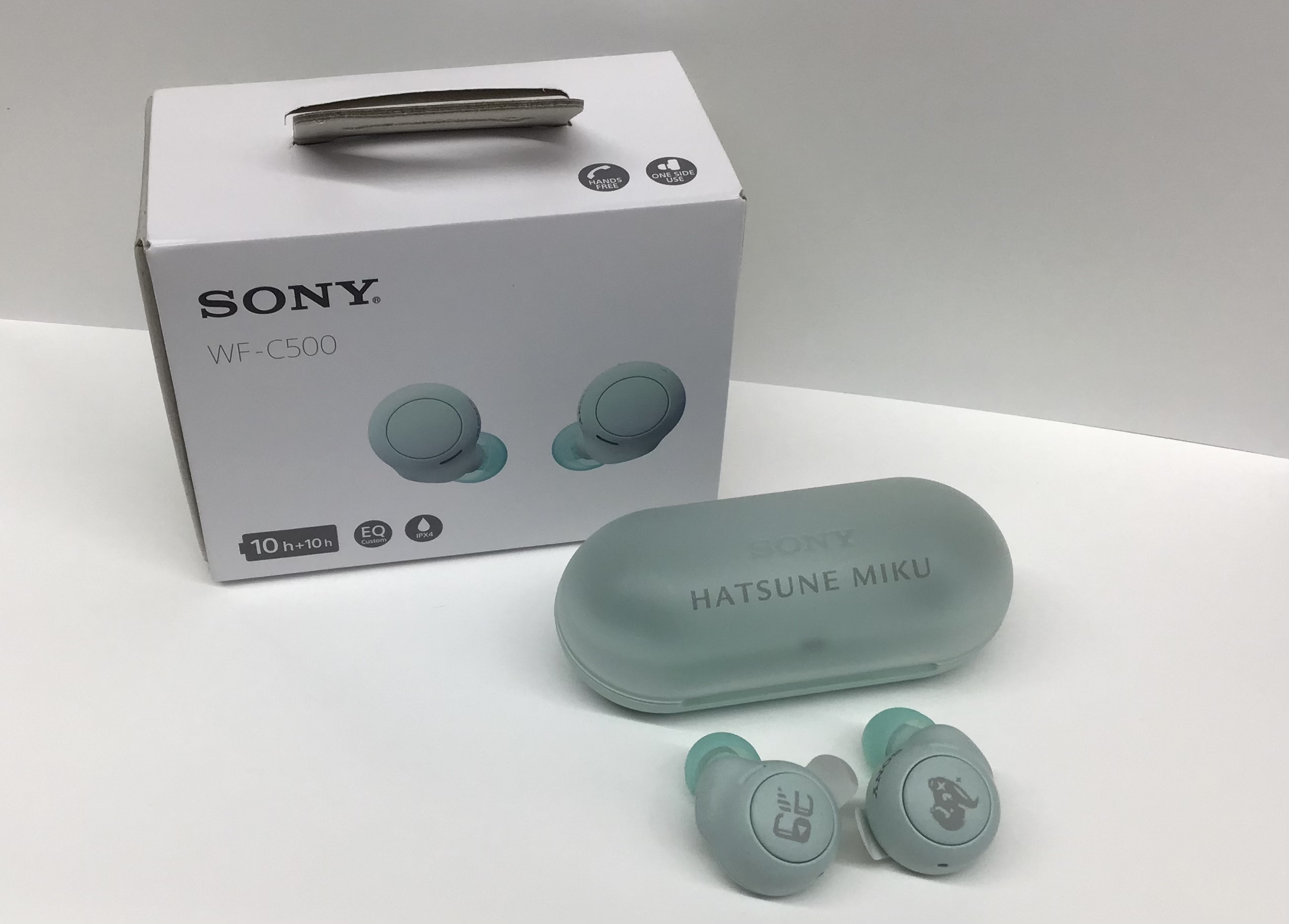 初音ミク SONY ワイヤレスイヤホン ヘッドセット WF-C500/MK marz.jp