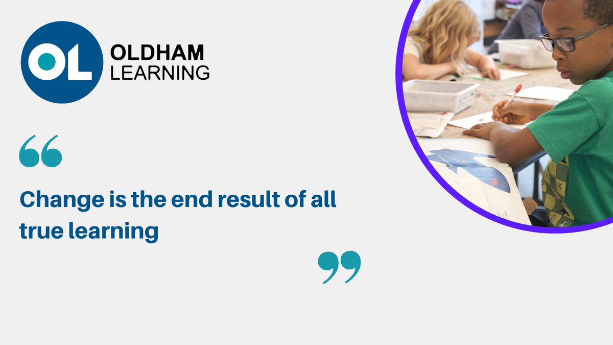 oldhamlearning's tweet image. Change is the end result of all true learning 🎒

#Oldham #Education #EducationQuotes