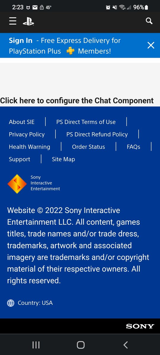 Mike_Cobb18's tweet photo. @AskPlayStation please fix your Playstation Direct Chat. @FedEx lost my Playstation 5 in transit and told me to contact the seller (Playstation Direct) to resolve this problem. I've been trying to contact PS Direct since Oct 18th 22. https://t.co/LXcW52VwoR