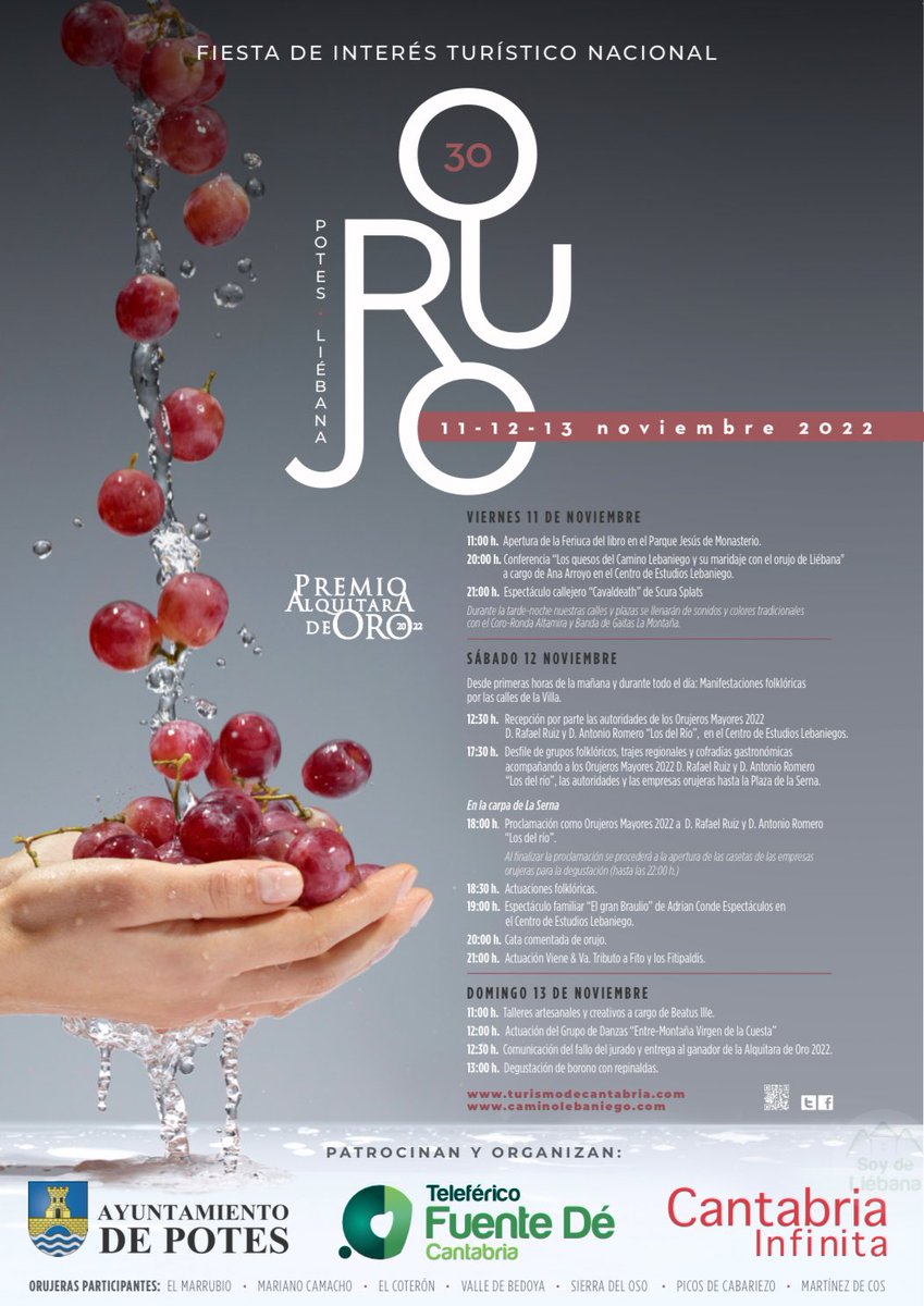 soydeliebana's tweet photo. 🍇 Fiesta del Orujo 2022
#fiestaDelOrujo
#fiestaDelOrujo22 https://t.co/1Tbg9uwae9