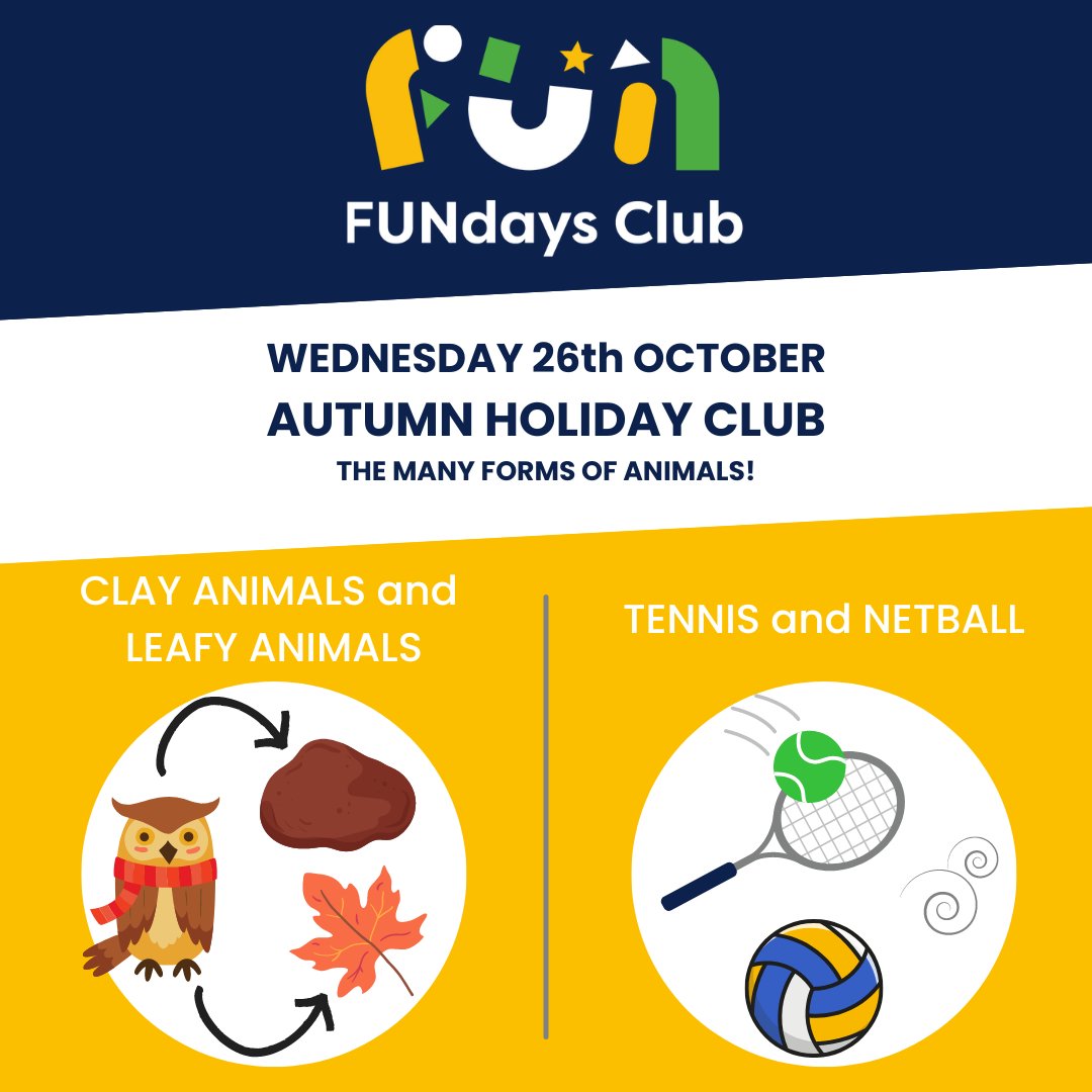 FUNdaysClub's tweet photo. They day has started, let's see what we've been up to...
#claycreations #animals #funwithnature #sports #tennis #Holidayclub #OctoberEvents #FUNdays #childcare #Bradfordonavon https://t.co/GHibuuh8VB