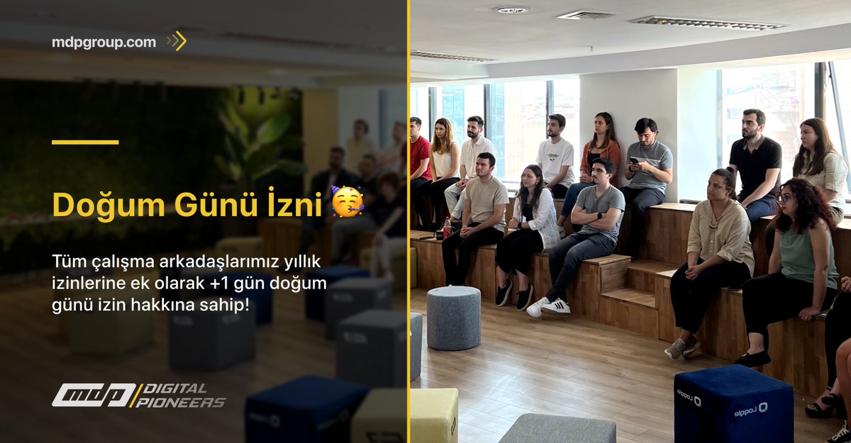 Çalışma arkadaşlarımız doğum günlerinde izinli olmanın keyfini çıkarıyor 🥳