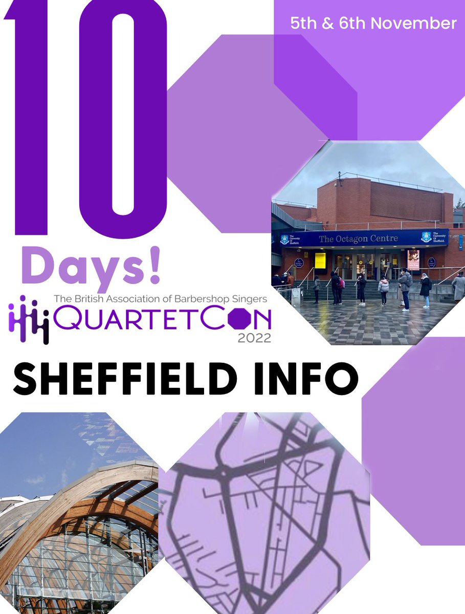 With just 10 Days now until QuartetCon, we thought it was a perfect opportunity to take a glance at some of the great things that Sheffield has to offer. For anyone that might have a few hours to spare whilst they’re here
welcometosheffield.co.uk/visit/ 
singbarbershop.com/general-inform…
#BABS22