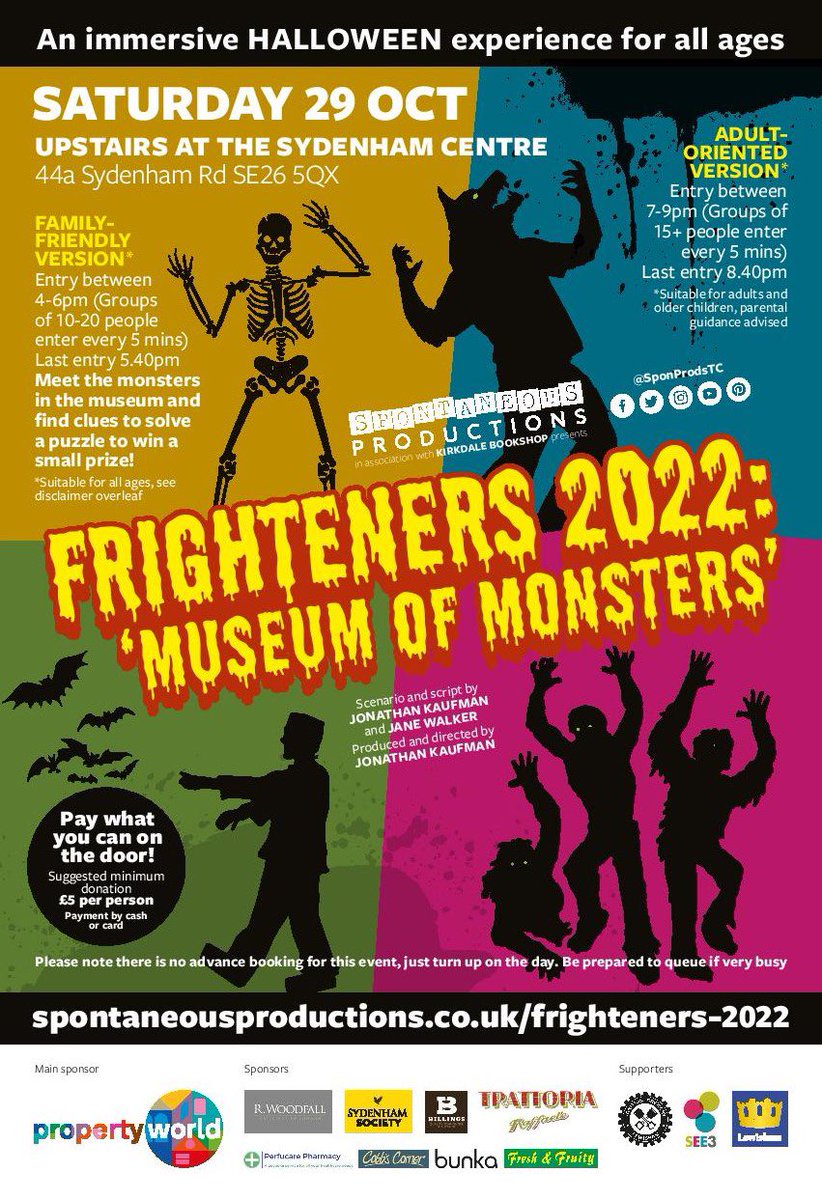 WillHastingsUK's tweet photo. Excited to announce my involvement with #Frighteners by #SpontaneousProductions this Saturday! https://t.co/W8ONr9FQiI