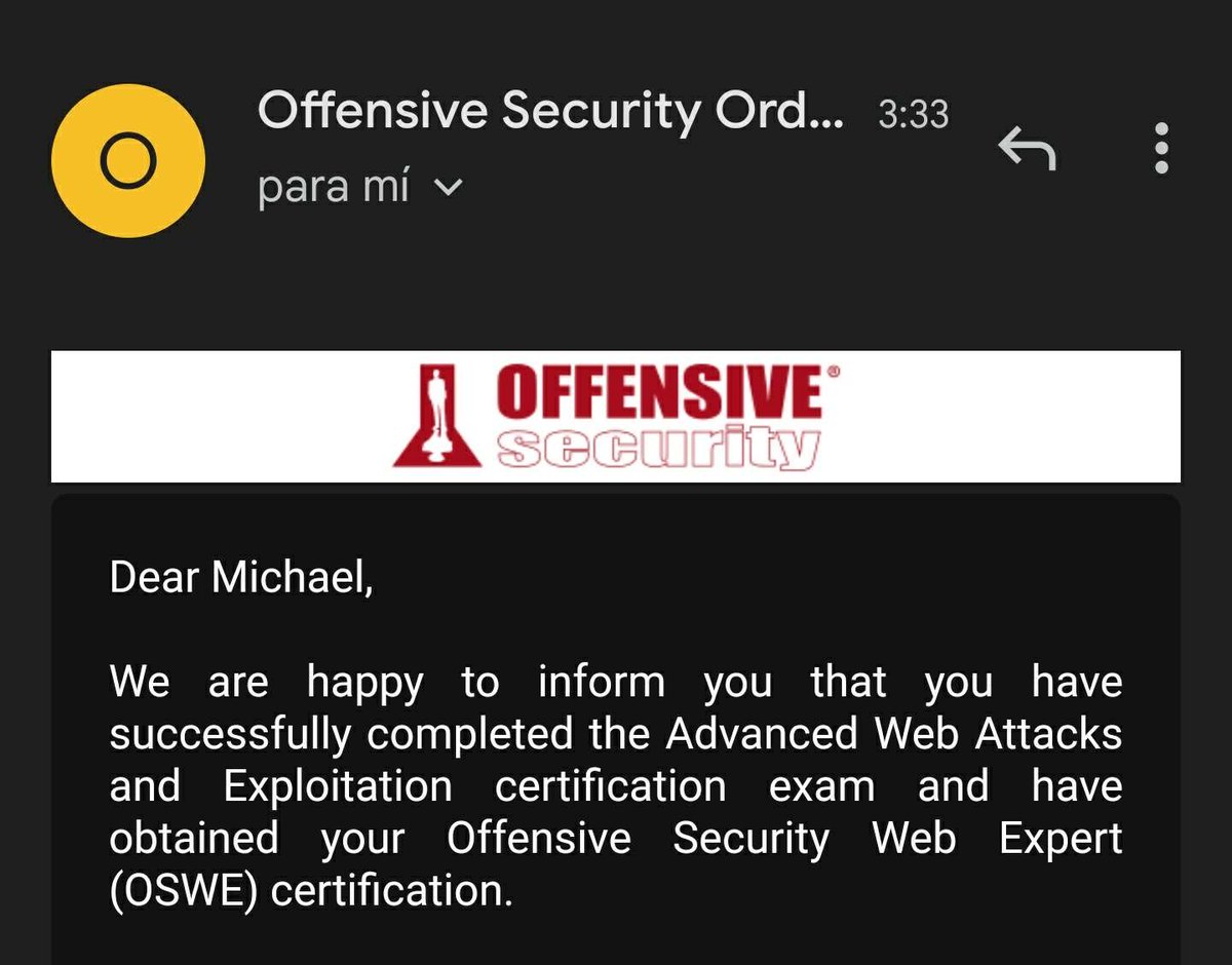 maikypedia's tweet image. Port 80 the best.

#OSWE @offsectraining