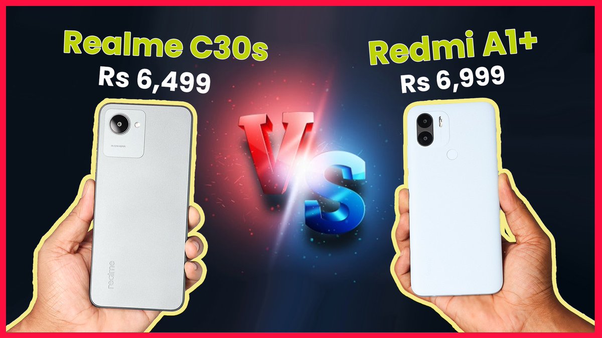 fiibertech's tweet photo. Here is the detailed comparison of Realme C30s and Redmi A1+. Both smartphones come under Rs 7000
#realme #redmi #realmeC30s #redmiA1Plus #fiiber
Link: https://t.co/AucM8iYHYl https://t.co/kLAgoPHN17