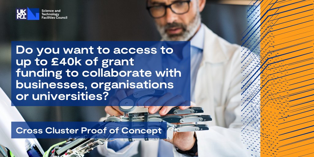 STFC_B2B's tweet photo. For further information on #CCPOC call guidelines and how to apply contact CrossClusterPOC@stfc.ac.uk
📆23 November
⏰17.30 GMT https://t.co/ZInyNSkplH