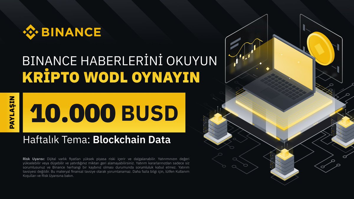 Binance_Turkish's tweet photo. 10.000 $ değerinde $BUSD token kuponu kazanmak için #Binance  Haberleri'ni okuyun ve WODL oynayın!

👉https://t.co/uWF1bzf36n https://t.co/e7TniiRG7r