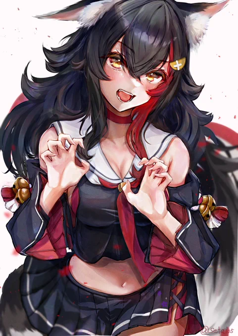 が、がおー#みおーん絵  #大神ミオ 