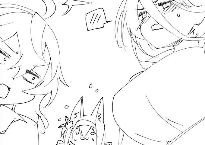 アコ「その胸を強調したジャージ姿は何ですか?
トリニティは体操着すらまともに着られないんですか?」
ハスミ「こ、これは…チャックが噛んでしまって…」 