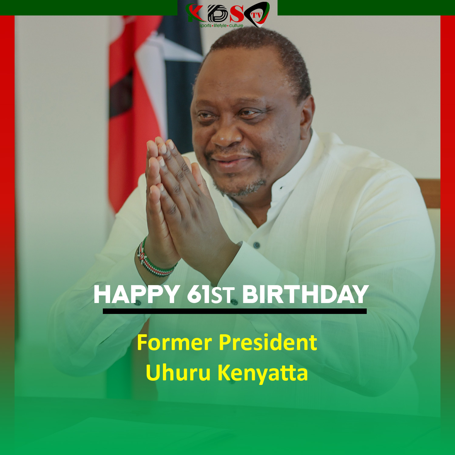 Happy 61st birthday Former President Uhuru Kenyatta. 