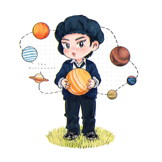 #JIN #TheAstronaut  #btsfanart 
