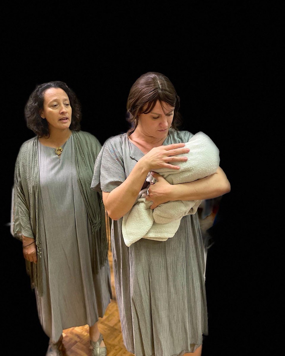 HeathPlayers's tweet photo. Women of Troy. Some pics of Hecuba (Vanessa Walker) &amp; Andromache (Jo Gladstone) in costume during rehearsals. A fantastic story not to miss. Tickets available at https://t.co/IKgdwgbHRp &amp; at Footprint or by phone 01279 730544 https://t.co/SNCAEk2AsY