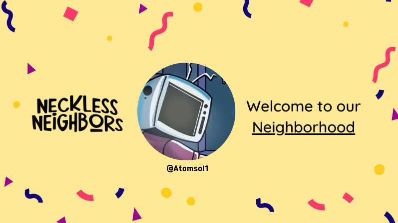 NeighborsList's tweet photo. Welcome @Atomsol1.
You are whitelisted in @Necklesneighbor ๐๐ป
#NecklessNeighbor #Solana #NFT https://t.co/qvmPV4xBNT