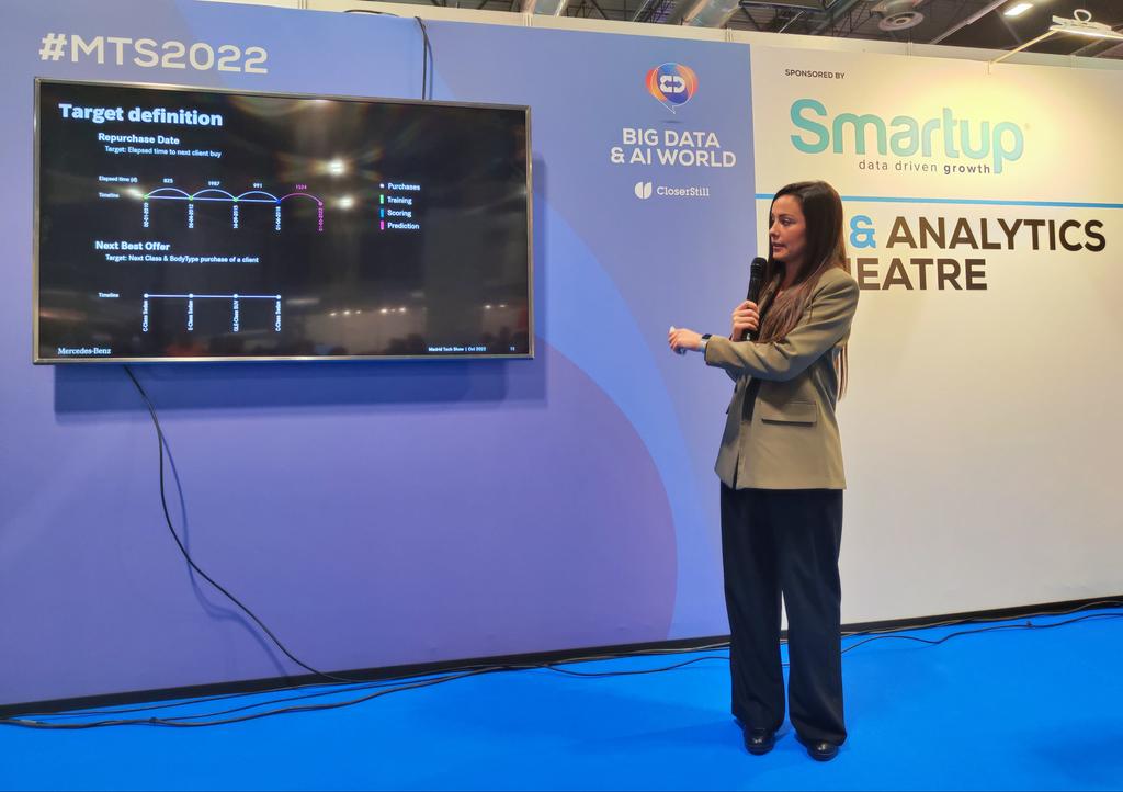 MadridTechShow's tweet image. El histórico de compra del cliente nos ayuda a predecir y a definir el #target.
@MercedesBenz
 #MTS2022 #BDAIWMadrid