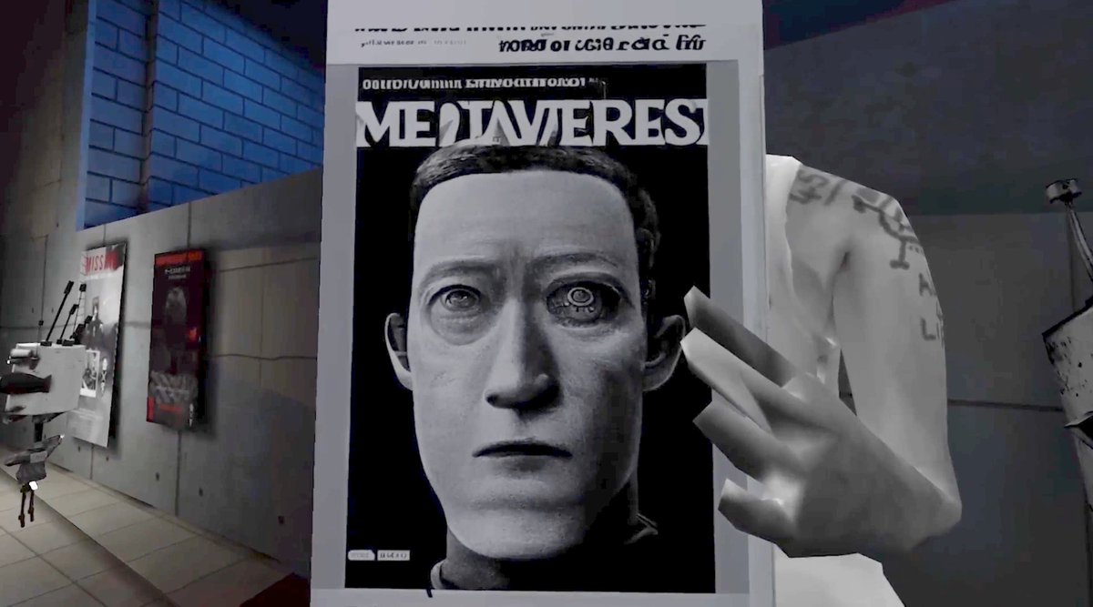 PS - I LOVE this image by <a href="/metaverserick/">MetaRick 🤖⚔️🍕</a>. Screen grab taken from my students' mini VR doc filmed in Uncanny Alley, which currently features in <a href="/Raindance/">Raindance Film Festival</a> immersive curated by <a href="/MariaRaindance/">Curator of Raindance Immersive</a> and <a href="/Joeahunting/">Joe Hunting</a>