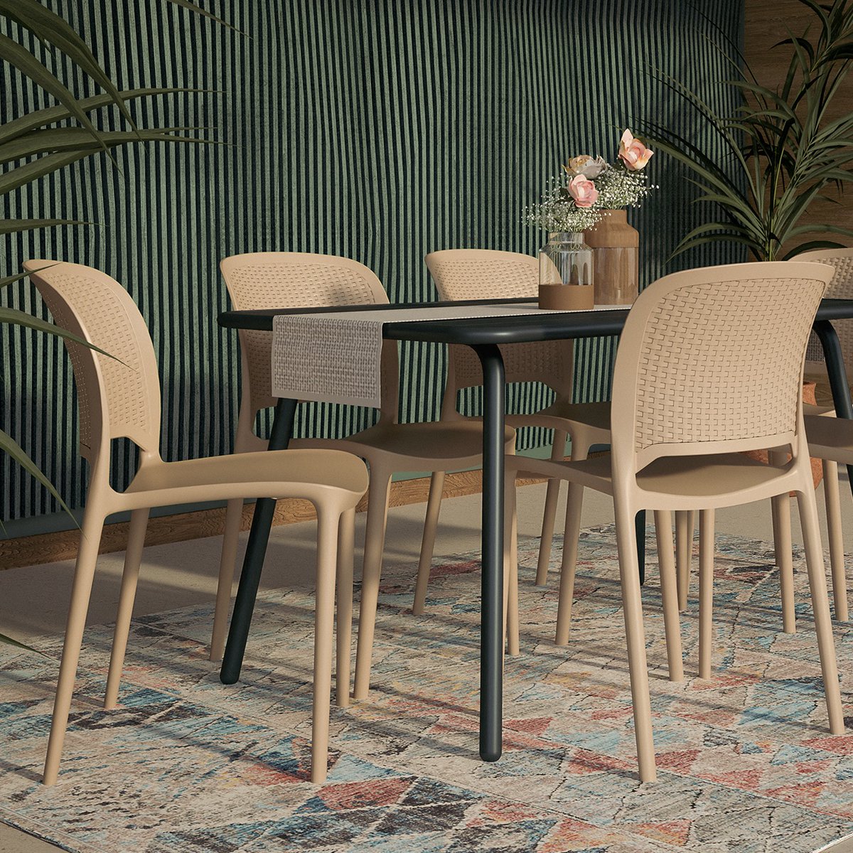PlasticosJoluce's tweet photo. Montana rattan chair, sober and elegant, combined with Porto table... the harmony of a set for the indoor or outdoor. ⭐

👉 https://t.co/nk313x4D2a 

#joluce #plasticosjoluce #contract #furniture #restaurant #decoration #horeca #hotels  #chair #cadeira #tables #portugal https://t.co/DAA8aHS2VX