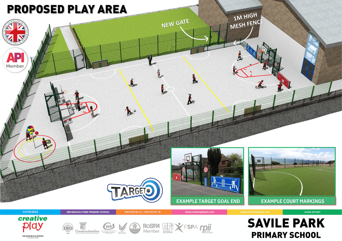 CreativePlayUK's tweet photo. ⚽Football
🏀Basketball
⚾Cricket
🏐Mini-football
This #SportProject will provide plenty of sport and fitness opportunities at Savile Park Primary School, Halifax!
#CPWatchThisSpace https://t.co/kGvMjzcfYF