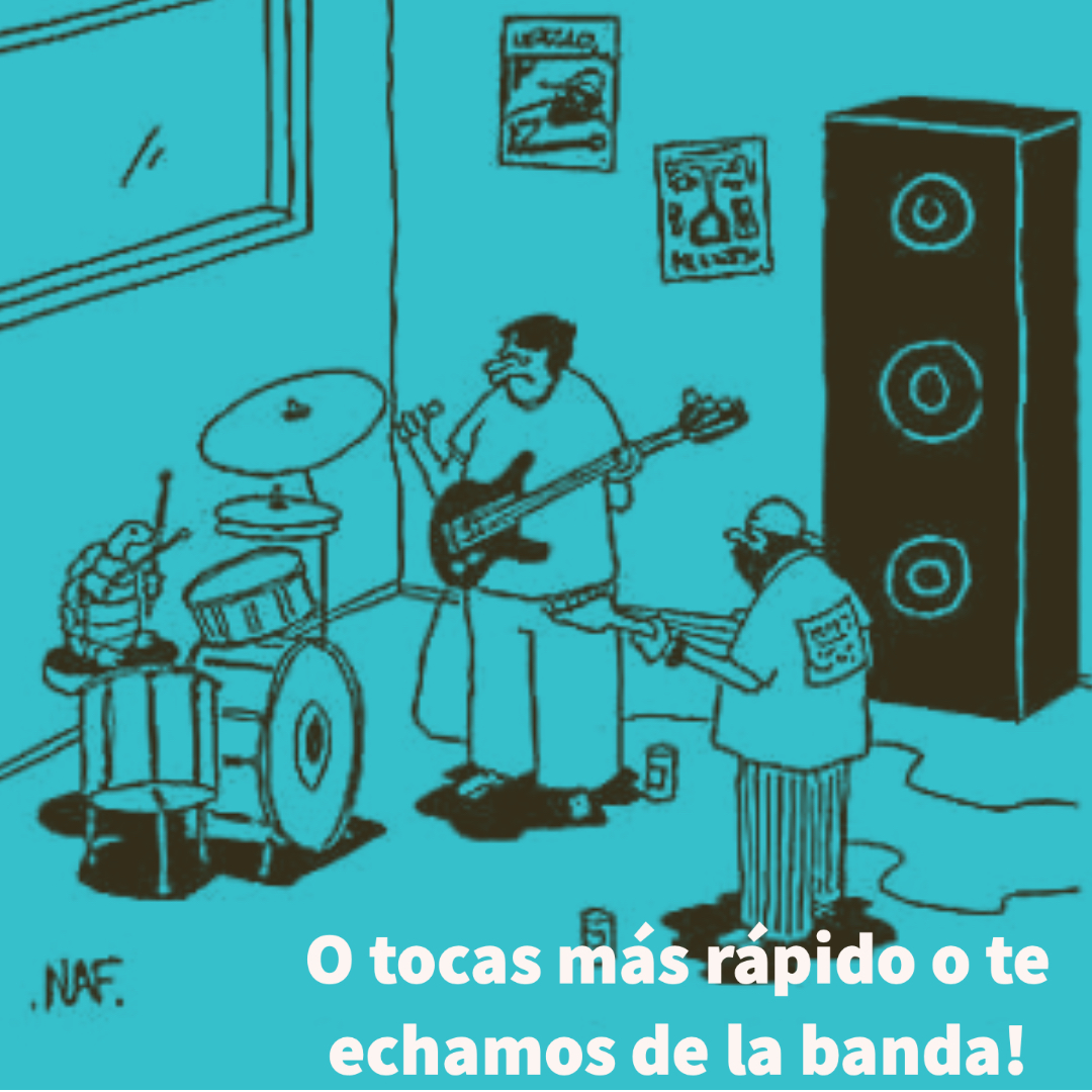 😆😅Diferencias de criterio sobre el tempo más adecuado para los temas de tu banda🐢
·
#mrjam #bilbao #clasesbateria #rockschool.spain