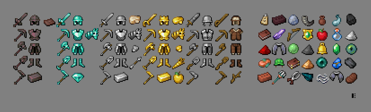 I've been working a whole lot on my #Minecraft  resource pack lately (link in bio) . The incoming update is coming very soon!

It would mean a lot if you shared this by liking or retweeting it :D

#pixelartist #ドット絵