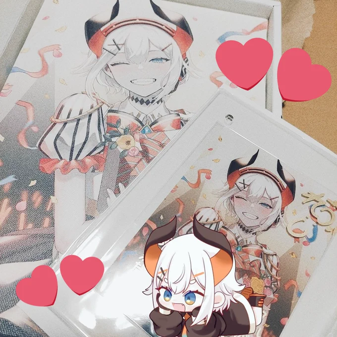 届いたよやっぱりきる太ママ先生のレヴィちゃんが世界でいちばんかわいい!!メッセージもうれしいな、またボイス聴いちゃお#レヴィ誕2022 