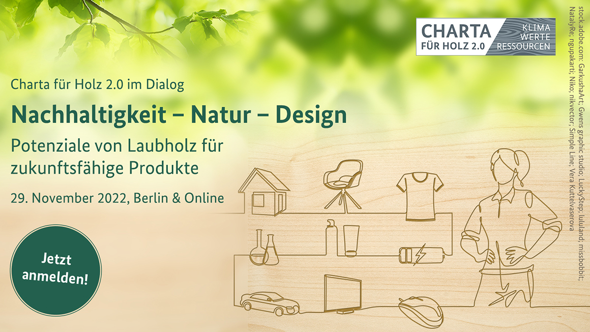 Laubwald 🌳🌳– Holz der Zukunft? Reicht der Rohstoff? Und was sagt der Naturschutz dazu? Zuhören und mitmachen bei Charta für Holz 2.0 im Dialog - in Berlin und online. Jetzt anmelden ➡️
charta-fuer-holz.de/charta-aktivit…  #ChartafuerHolz #ChartaimDialog
