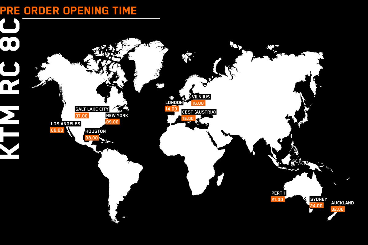 KTM_UK's tweet photo. Don’t miss out!
Pre-order for the 2023 KTM RC 8C starts tomorrow, October 27th, at 2pm.
Follow the below links to find out more:
Model page - https://t.co/vrCWXs0SGy
Pre-order page - https://t.co/GhLSzmF2MC
#KTM #ReadyTorace #KTMRC8C #RaceRC #FindTheEdge https://t.co/qtpWQMSa7V