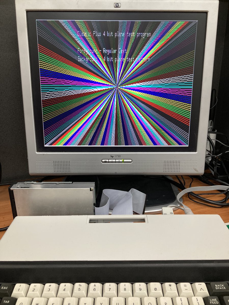MBeeTech's tweet photo. #Microbee Classic-Plus kit computer development update.
Since moving to the new Lattice ECP5 FPGA we've made a lot of progress. Fully booting normal 'Bee disks, 4 bit plane grafx, 64 x 32 pixel hardware cursor / sprite implemented.
More details here :
https://t.co/PhtpCcqRMX https://t.co/MyUCGEhZyA